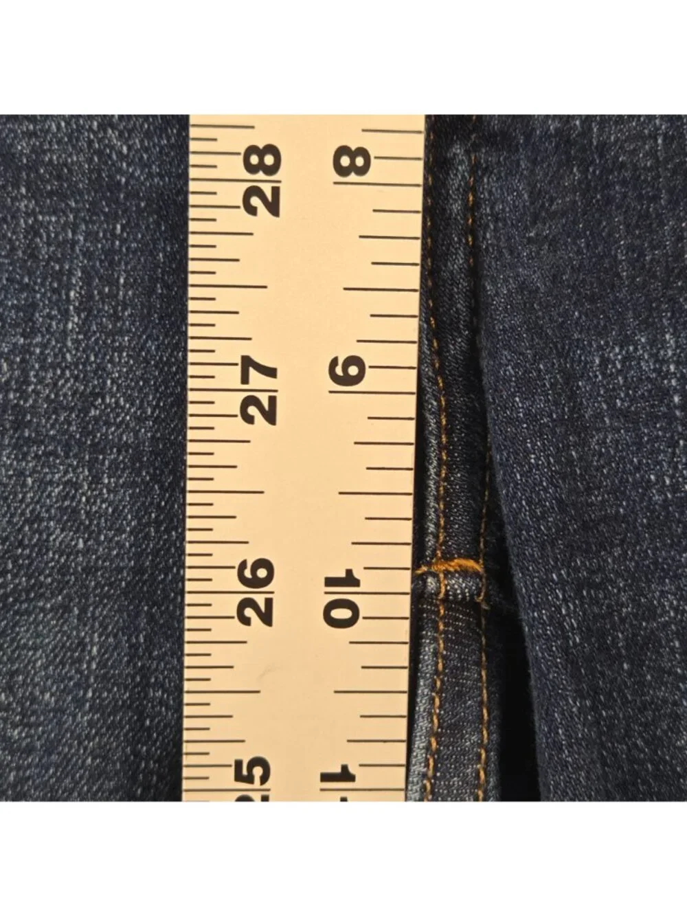 Lucky Brand Zoe High Rise Straight Leg Jeans Size 6/28 Dark Wash Raw Hem